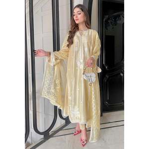 Conjunto de Camisa y Dupatta Chiffon Sorbet Elegance para Primavera/Verano - Product Image 6