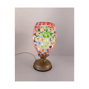 Lampada da tavolo luce notturna Touch vetro colorato da scrivania luce decorazione per la casa