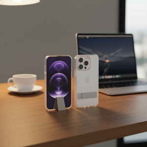 เคสโทรศัพท์มือถือ TPU กันกระแทกแบบใส + PC พร้อมแถบขาตั้งสำหรับ12 PRO MAX - Product Image 2