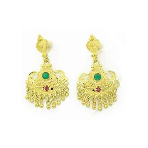 Ensemble de colliers en or rempli 14K, 18K, 24K en gros, ensemble de bijoux en or à motif floral, ensemble de bijoux fantaisie en laiton plaqué or. - Product Image 5