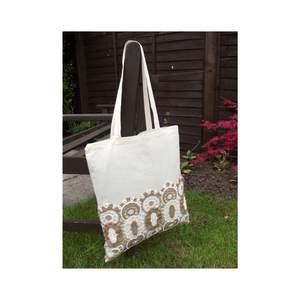 กระเป๋าผ้าคอตตอนปักลายสองสีเป็นมิตรต่อสิ่งแวดล้อมแบบ100% เรียบง่ายแห้งเร็วใช้ในชีวิตประจำวันออกแบบได้ตามที่ต้องการ - Product Image 3