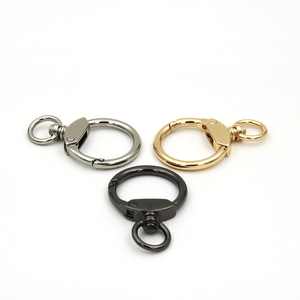 Porte-clés simple écologique fermoir mousqueton bricolage pour fournitures de fabrication de bijoux - Product Image 2