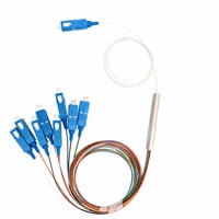 FTTH Mini Tube Fiber PLC Splitter con 1 X8 Way SC/UPC Connector Cables de comunicación Producto