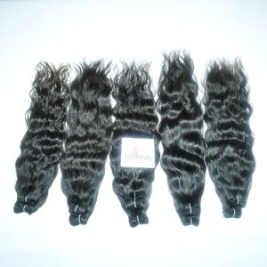 Vente en gros Indienne faisceau Temple vierge traitement aucun cuticule aligné couleur naturelle cheveux femmes noires pas cher extensions de cheveux humains - Product Image 5