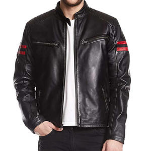 Chaqueta de invierno de manga larga con cuello levantado de cuero para hombre de alta calidad con chaquetas de hombre de diseño personalizado disponibles a un precio razonable - Product Image 6