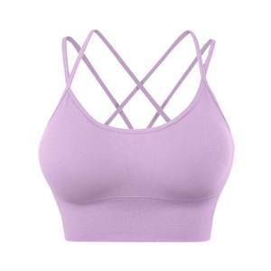 Manufacture Athletic Wear Women High Impact Sports Bra Gym Backless Crop Sports Bra One Shoulder Crop Sports Bra - Product Image 2