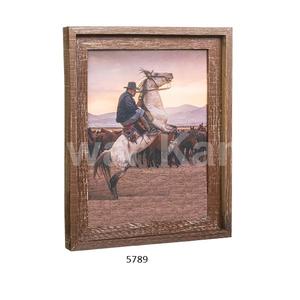 Design rustique bois de récupération naturel pour bureau debout tenture murale bureau à domicile décor de ferme - Product Image 1