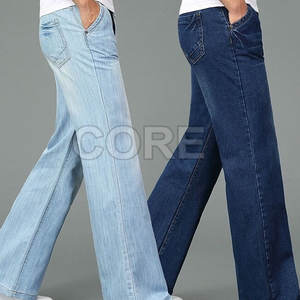 กางเกงยีนส์ขาบานของผู้ชายกางเกงซักได้ไซส์2025ลำลองดีไซน์ตามสั่ง - Product Image 3