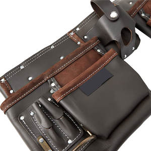 Custom Waterproof Genuine Leather <b>Belt</b> for <b>Tool</b> Professional Manufactures Lightweight Leather <b>Tool</b> <b>Belt</b> - Product Image 6