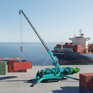 رافعة عنكبوتية مخصصة ذات مسار، رافعة هيدروليكية تلسكوبية لاسلكية بنظام تحكم عن بعد، رافعة محمولة بسعة 3-12 طن - Product Image 1