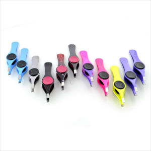 Pinzas de Cejas de Acero Inoxidable de Alta Calidad, Personalizadas, con Punta Plana Inclinada, Ligeras, Ecológicas y Reutilizables - Product Image 2