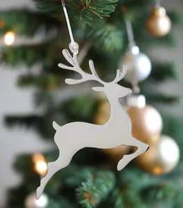 Ornements suspendus de Noël en métal adaptés au décor de Noël de jardin extérieur et à la conception de célébration de maison d'hiver de fête - Product Image 6