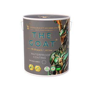 La vernice impermeabile flessibile GOAT® 7,5 kg Grigio – Membrana impermeabile a prova di umidità da applicare a pennello e cola - Product Image 1