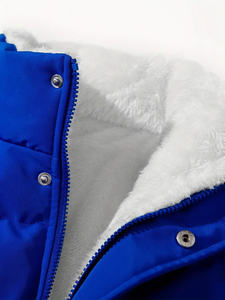 Chaqueta acolchada de invierno informal para hombre, talla grande, personalizada, impermeable, de cuero cálido con burbujas y decoración de piel, venta al por mayor - Product Image 4