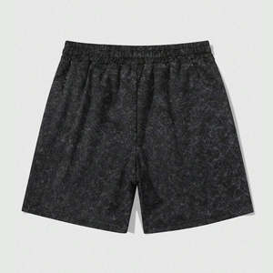 Pantalones cortos más vendidos de alta calidad 100% algodón de moda al por mayor de los hombres de moda DTG impreso Casual cordón cintura pantalones cortos - Product Image 6