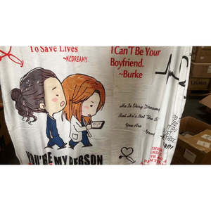 Ultra-Soft 80 X 60 Inch Anatomy Design <b>Blanket</b> Custom Size You Are My <b>Person</b> Throw <b>Blanket</b> for Autumn Season Available King Twin - Product Image 5