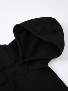 Pull à capuche imprimé personnalisé tendance pour hommes en tissu respirant et confortable en polaire de coton/polyester - Product Image 2