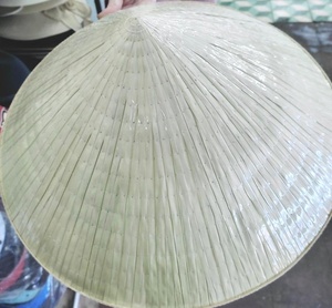 Vietnamese Bamboo Palm <b>Leaf</b> Conical Symbol Hat Striped Waterproof Chin Strap Fishing Unisex Adults Traditional Straw Hat Vietnam - Product Image 6