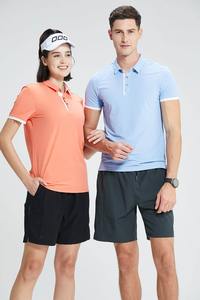 Chemise de sport unisexe avec logo personnalisé brodé Golf pour polo Tissu en jersey de couleur unie Chemise de sport imprimée uniforme du personnel personnalisée unisexe - Product Image 4