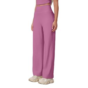 Pantalons de yoga personnalisés pour femmes, pantalons de sport à jambes larges, pantalons de yoga taille haute, leggings évasés pour femmes - Product Image 4