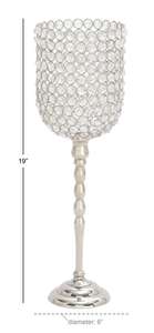 Bougie en métal à la mode 2025, bougeoir en cristal, bougie-ouragan - Product Image 4