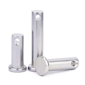 GB882 Acier inoxydable 304, diamètre 3 4 5 6 8 10 12 14 16 18 20mm, axe cylindrique à tête plate avec trou, goupille à fourche - Product Image 1