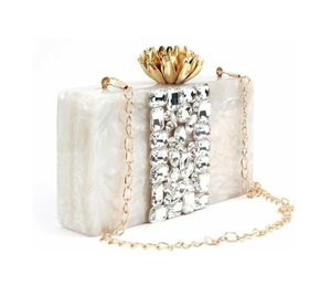Modern Designer Resin Evening <b>Clutch</b> <b>Bag</b> for <b>Wedding</b> Party Purses for Women Epoxy Resin Hand <b>Clutch</b> <b>Bag</b> Women Fashion Accessory - Product Image 4