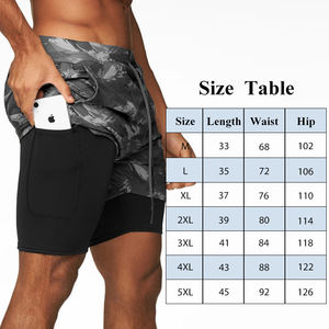 2024 noticias doble capa ligera de alto estiramiento muscular baloncesto hombres gimnasio ropa deportiva Fitness correr pantalones cortos DDP envío - Product Image 5