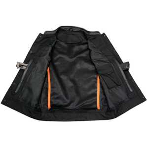 Vêtements d'extérieur décontractés d'hiver pour hommes, gilet en cuir polaire épais et chaud respirant, col en V à simple boutonnage, conception réversible OEM disponible - Product Image 3