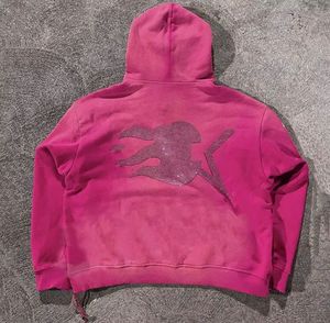 Dernier modèle de sweat-shirt surdimensionné à patchs de détresse Streetwear personnalisé vintage pour hommes sweat à capuche en éponge française - Product Image 4