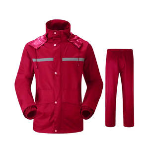 Manteau de pluie haute visibilité pour hommes sur mesure, uniformes de pluie en polyester imperméable de haute qualité avec caractéristiques thermiques et fluorescentes - Product Image 1