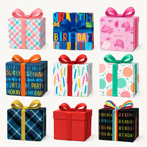 Rollo de Papel Couche Impreso en Offset por Ambas Caras de Tamaño Personalizado a Prueba de Humedad para Envoltura de Regalos de Navidad en Color Personalizado - Product Image 6