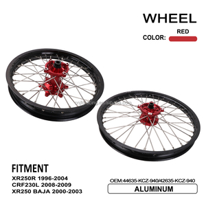 <strong>JFGRACING</strong> 21x1.6 Front 18x2.15 Rear Aluminum Wheel Set for Hondas XR250R CRF230L XR250 BAJA Motorcycle Rim Hub Spoke Assembly - Product Image 3