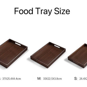 Bandejas Rectangulares de Bambú Retro, Plato para Servir, Bandeja de Desayuno de Madera de Acacia Sostenible - Product Image 5