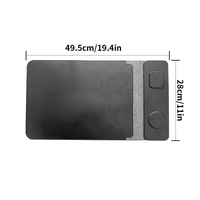 Housse pour ordinateur portable en cuir ciré de 16 pouces, charge sans fil double 15W, charge magnétique PD, cadeau d'anniversaire haut de gamme, vente en gros disponible
