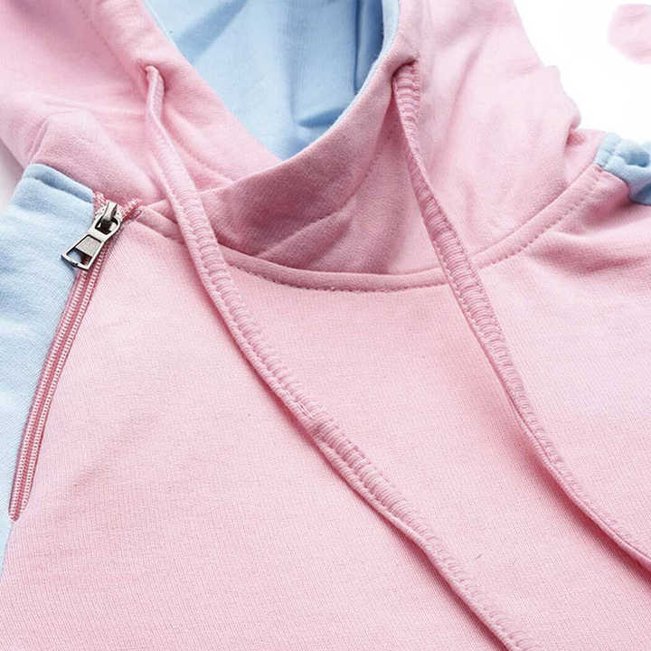 2024 Stylish Women's Winter Hoodies Long Casual Tops with Custom Colors and Bulk OEM Service Knitted Hooded Clothing