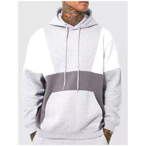 Nouveau design 2026 – Sweat à capuche décontracté pour homme, grande taille, séchage rapide, polaire épais, manches longues, uni, 100 % coton - Product Image 1