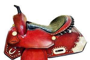 Vente en gros de selles de course de baril en cuir véritable de qualité supérieure faites à la main selles de cheval Western en vrac selles de rodéo approvisionnement direct - Product Image 3