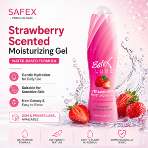 Safex <span class=keywords><strong>Gel</strong></span> per la Cura Personale a Base d'Acqua alla Fragola 85ml |   pH bilanciato e non grasso, delicato sulla pelle - Product Image 2
