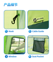 Offre exceptionnelle : Tente de camping anti-UV, imperméable, en tissu Oxford, résistante au vent et aux moustiques, tente gonflable de luxe