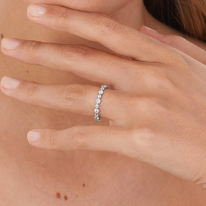 Bague en argent 925 avec moissanite taille ronde, design détaillé, pour fiançailles, mariage, fête, un cadeau spécial pour elle, un moment unique pour les femmes - Product Image 2