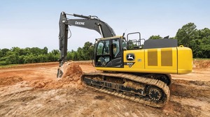 รถแทรกเตอร์ล้อยาง John Deere 210G LC มือสองสภาพดี 80 แรงม้า ขับเคลื่อน 4 ล้อ เครื่องยนต์ประสิทธิภาพสูง พร้อมหัวขุด สำหรับงานเกษตร - Product Image 4