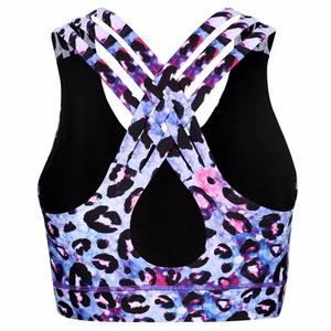Women High Support Solid Breathable Mesh Sports <b>Bra</b> Seamless Yoga <b>Racerback</b> Crisscross Straps Front Custom Logo Private Label - Product Image 2