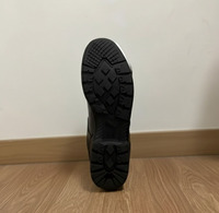 Botas de Motocicleta Impermeables de Media Pantorrilla de Cuero Genuino de Alta Calidad con Parte Superior de Lona, Nuevo Diseño para Uso en Exteriores