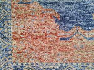 Tapis persan en coton tissé de couleur de taille personnalisable de qualité supérieure avec motif abstrait lavable écologique - Product Image 3