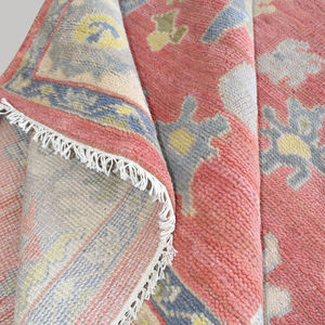 Tapis luxueux moderne Oushak en laine nouée à la main, à motifs floraux, antidérapant, à poils moyens, de qualité supérieure, fait à la main, ensemble de tapis pour salon - Product Image 3