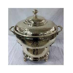 Nuevo diseño buffet de lujo Calentador de alimentos usado plato de frotamiento cuadrado para fiesta de boda Decoración para servir comida Plato de frotamiento - Product Image 6