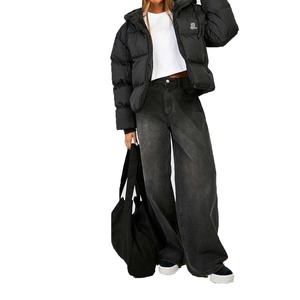 Chaqueta Acolchada de Moda para Mujer, Corte Regular, para Invierno, Tejido de Alta Calidad, Precio Económico, Cuello Alto - Product Image 1