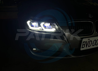 Phare avant à LED pour BMW Série 3 E90 2005-2012, phare avant Plug and Play, blanc + jaune DRL, pièces automobiles