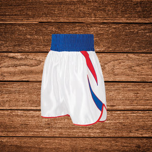 กางเกงชกมวยแบบสั่งทำใหม่เอี่ยม ทนทาน ผ้าไหม/ซาติน แห้งเร็ว น้ำหนักเบา พร้อมโลโก้ด้านหน้า-ขายส่ง - Product Image 3